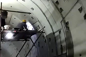 拉萨地铁堵漏现场视频